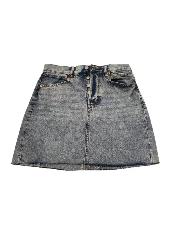 Fustă WHITE LABELED EU 38 | Albastru, Midi, Denim