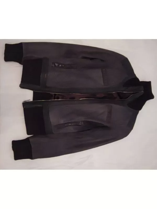 Geacă din piele Bershka EU 34 | Negru, Fără glugă, Piele naturală - Image 5