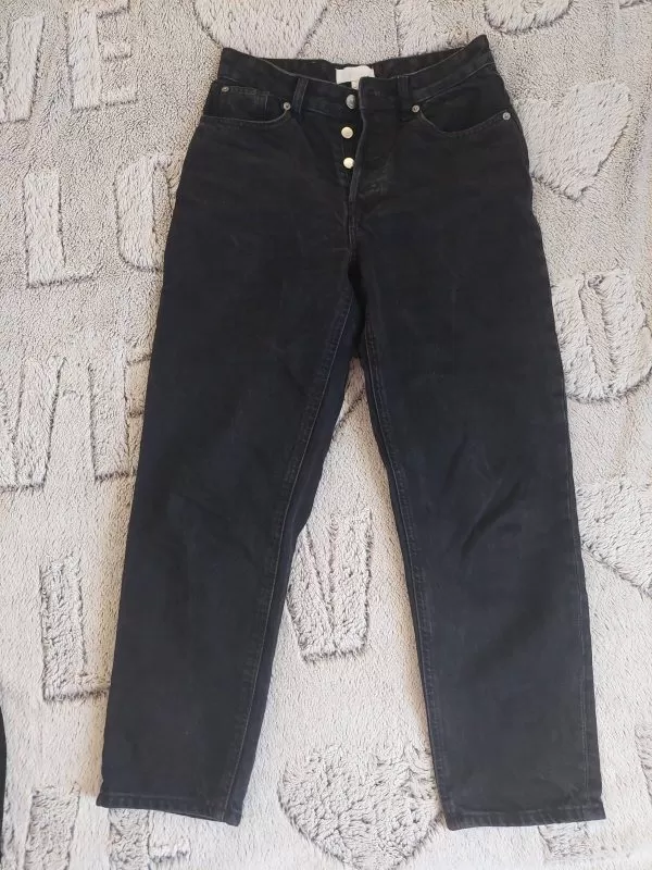 Blugi H&M EU 36 | Negru, Lungi, Bumbac - Image 6