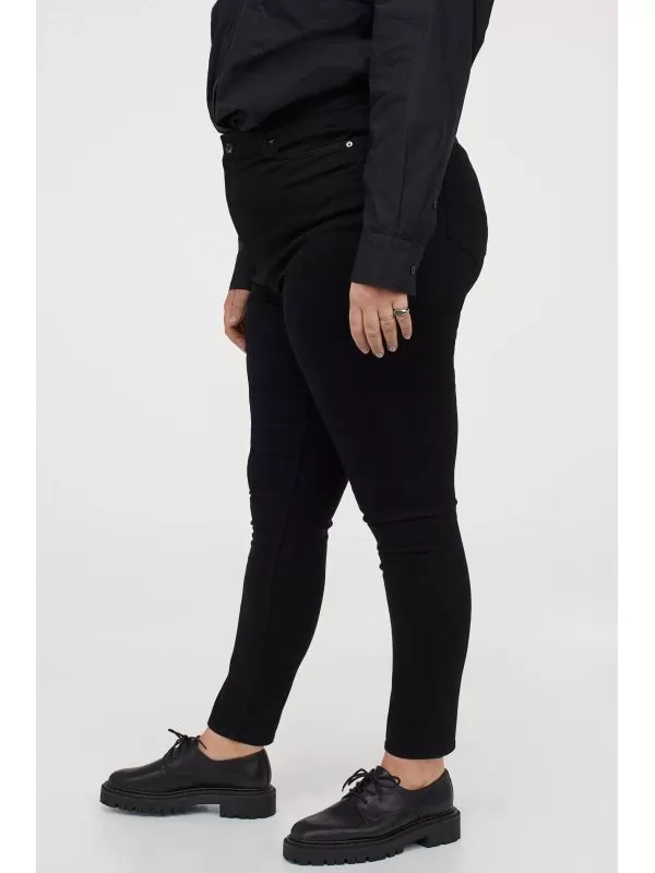 Blugi H&M EU 36 | Negru, Lungi, Bumbac - Image 4