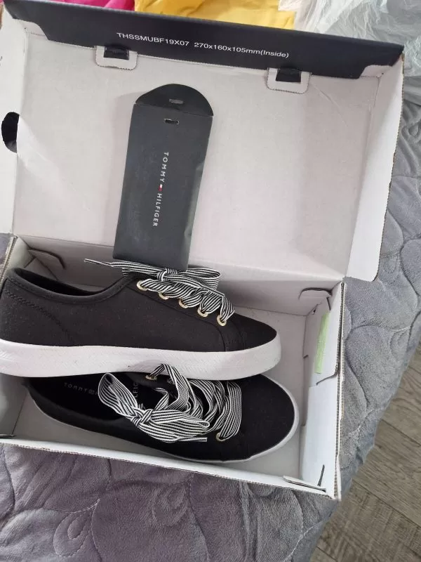 Sneakers Tommy Hilfiger EU 36 | Negru, Bumbac - Image 2