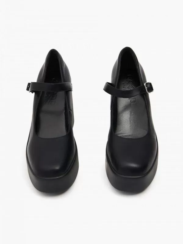 Pantofi cu toc înalt CROPP EU 36 | Negru, Piele ecologică - Image 3