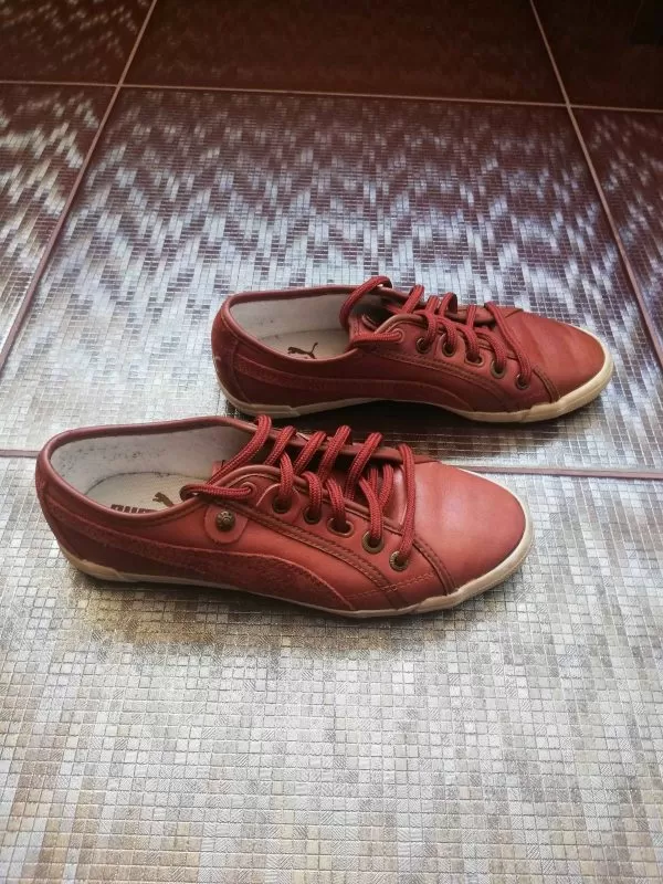 Sneakers Puma EU 37.5 | Maro, Piele naturală - Image 2