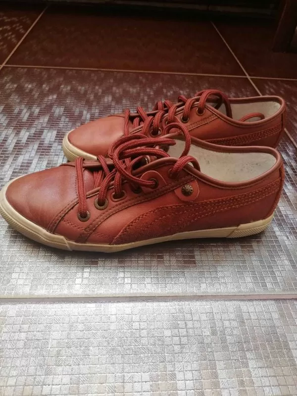 Sneakers Puma EU 37.5 | Maro, Piele naturală - Image 3