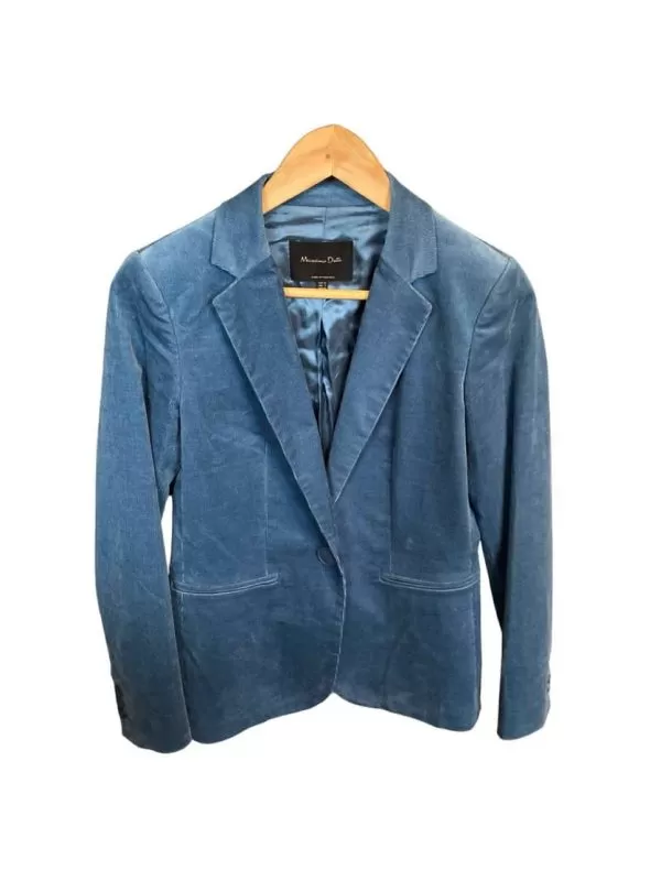 Sacou Massimo Dutti EU 40 | Turcoaz, Normal, Vâscoză