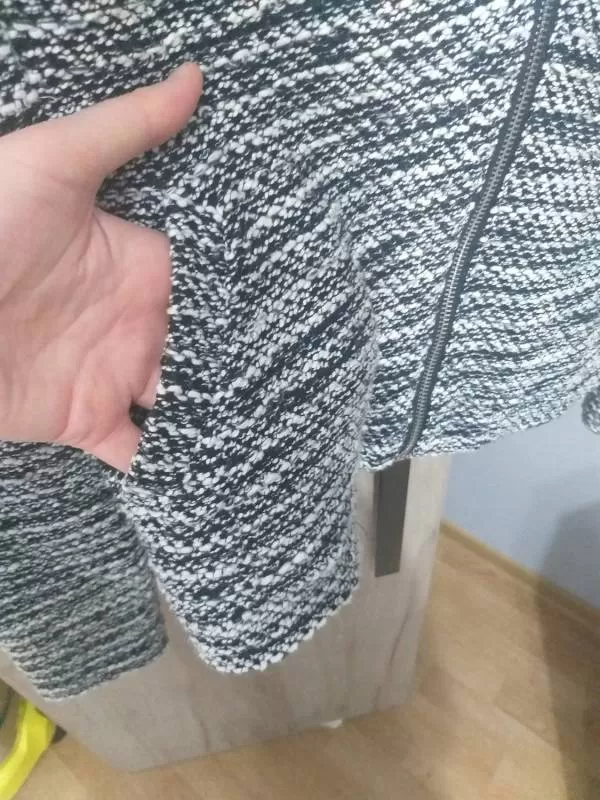 Jachetă H&M L | Negru, Fără glugă, Poliester - Image 4