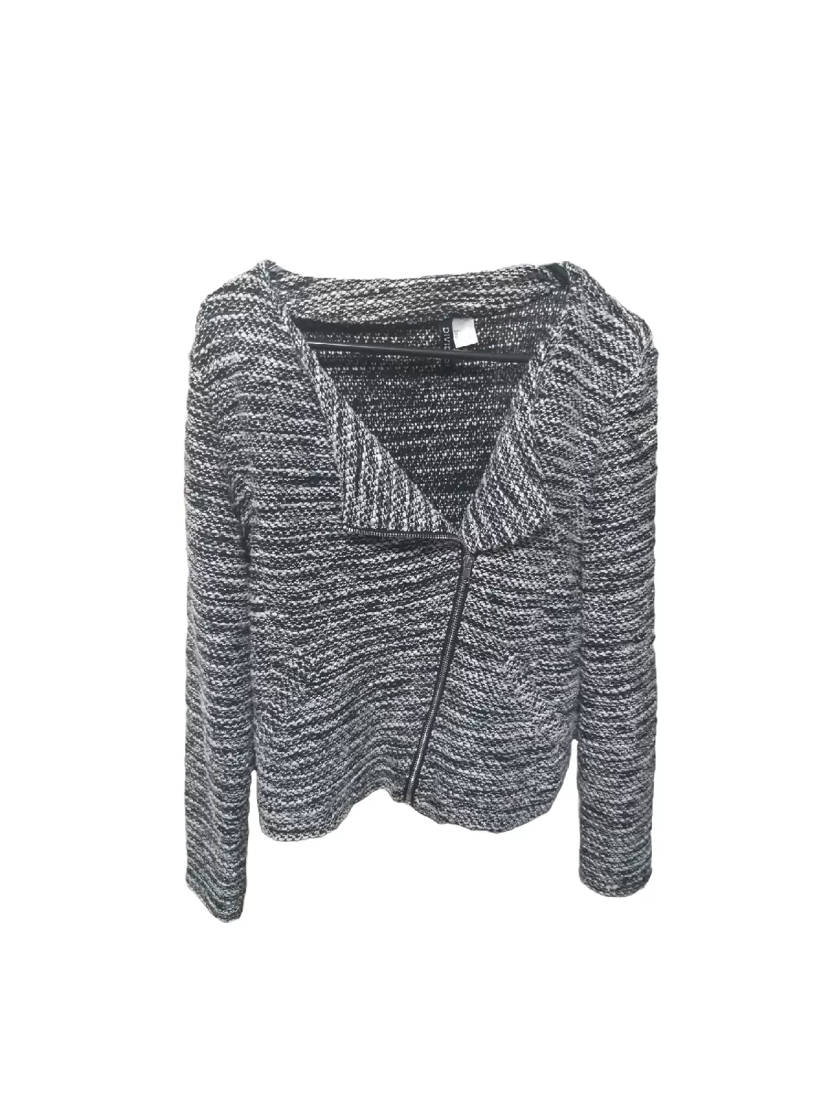 Jachetă H&M L | Negru, Fără glugă, Poliester