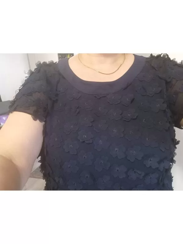 Rochie de seară Nissa EU 46 | Albastru, Midi, Vâscoză - Image 3