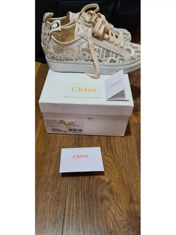 Sneakers Chloé EU 40 | Bej, Piele naturală - Image 3