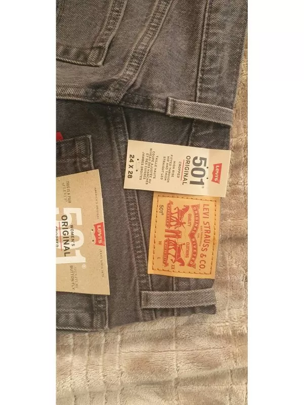 Blugi Levi's EU 30 | Gri, Lungi, Bumbac - Image 7