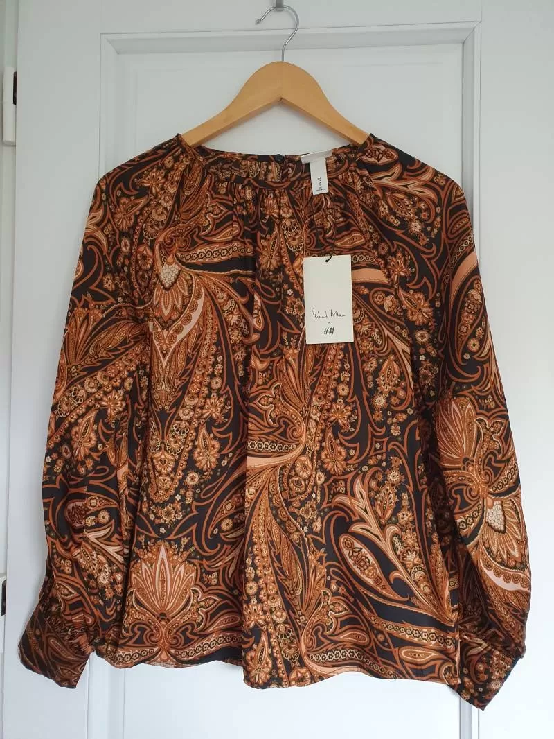 Bluză H&M EU 34 | Caramel, Normal, Poliester - Image 2
