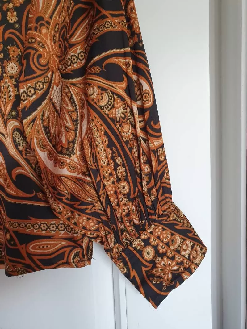 Bluză H&M EU 34 | Caramel, Normal, Poliester - Image 5