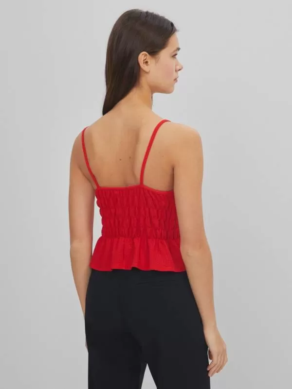 Top Bershka S | Roșu, Normal - Image 2