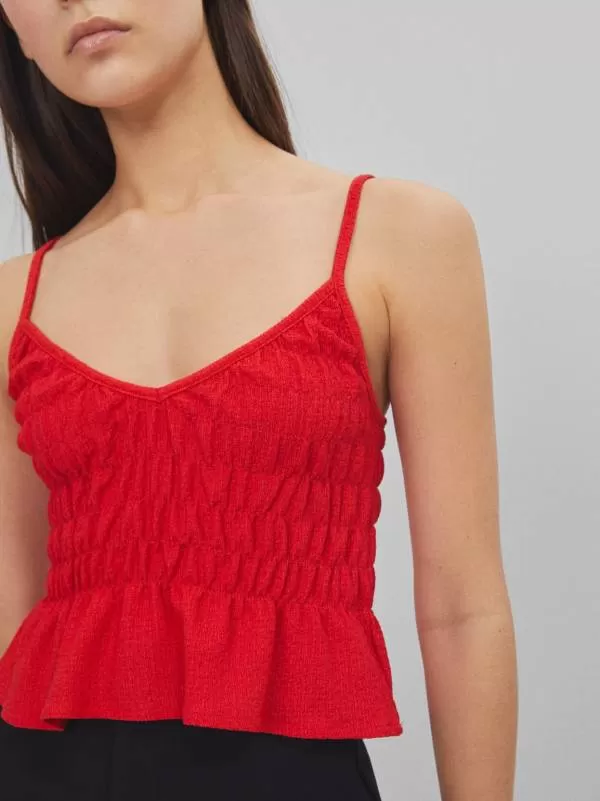 Top Bershka S | Roșu, Normal - Image 3