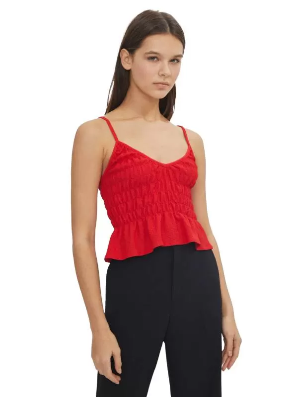 Top Bershka S | Roșu, Normal