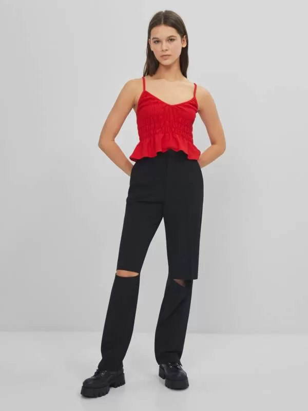 Top Bershka S | Roșu, Normal - Image 4