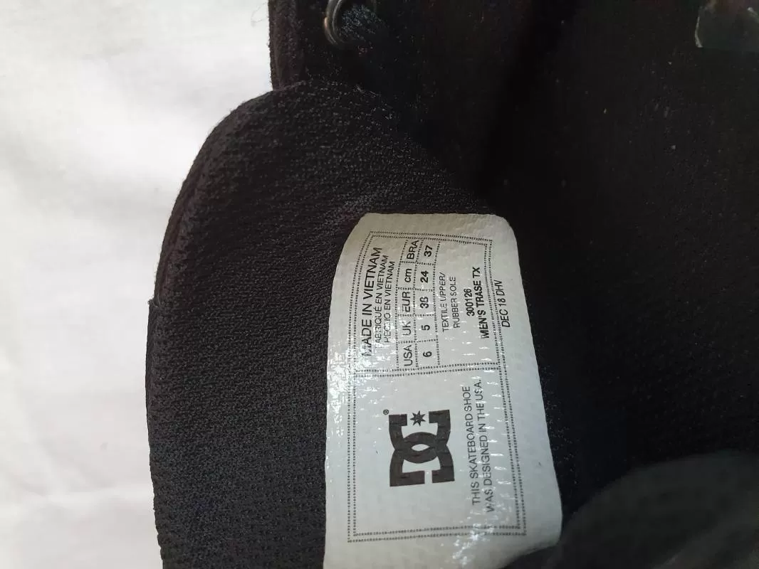 Sneakers DC EU 38 | Negru, Pânză - Image 6