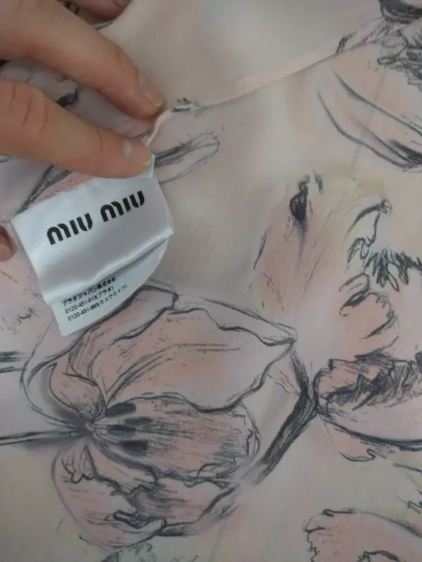 Cămașă Miu EU 36 | Roz, Normal, Mătase - Image 6