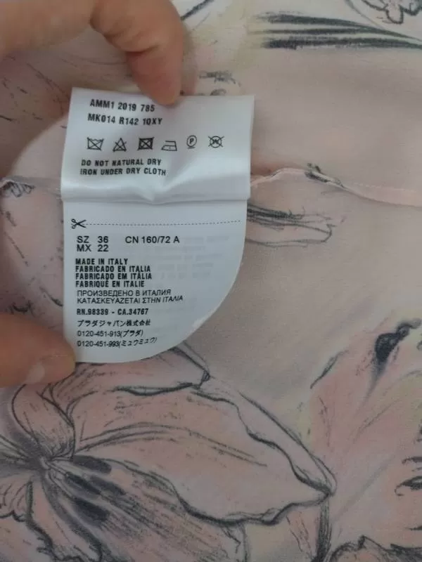 Cămașă Miu EU 36 | Roz, Normal, Mătase - Image 7