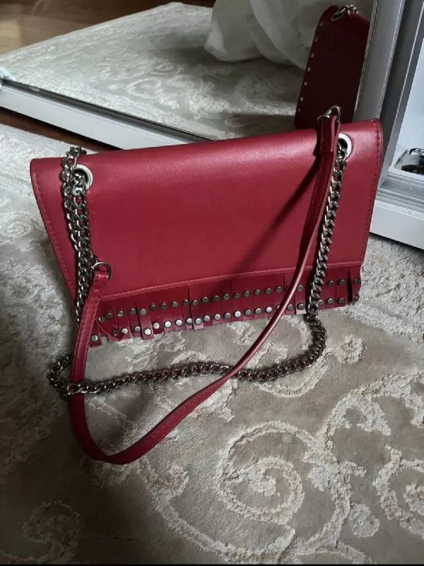 Geantă de mână Zara | Roșu, Poliester - Image 3