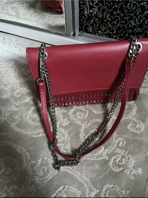 Geantă de mână Zara | Roșu, Poliester - Image 6