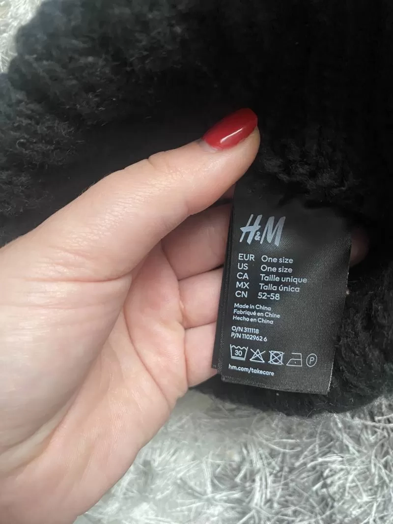Pălărie H&M | Negru, Lână - Image 5