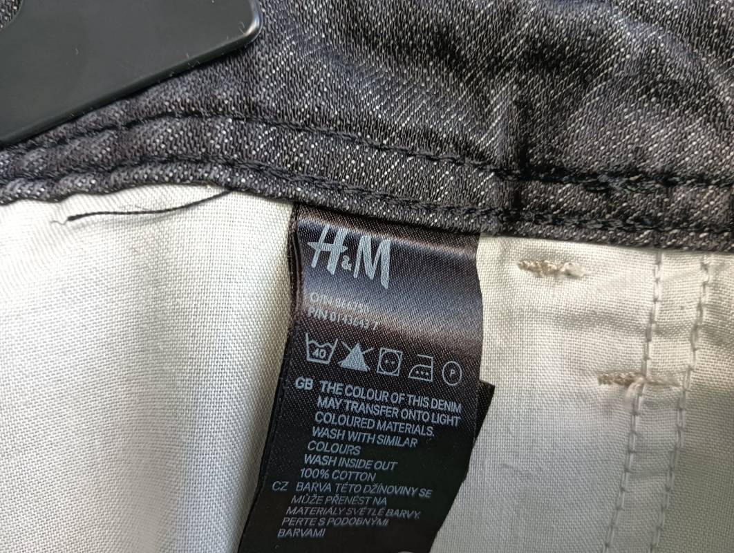 Blugi H&M EU 38 | Gri, Scurți, Denim - Image 6