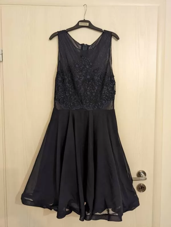 Rochie de seară ANA RADU EU 38 | Albastru, Midi, Poliester - Image 7