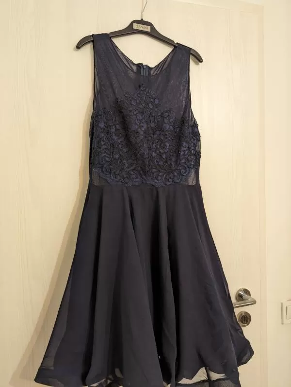 Rochie de seară ANA RADU EU 38 | Albastru, Midi, Poliester - Image 2