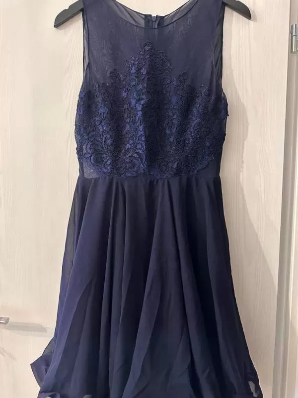 Rochie de seară ANA RADU EU 38 | Albastru, Midi, Poliester - Image 6