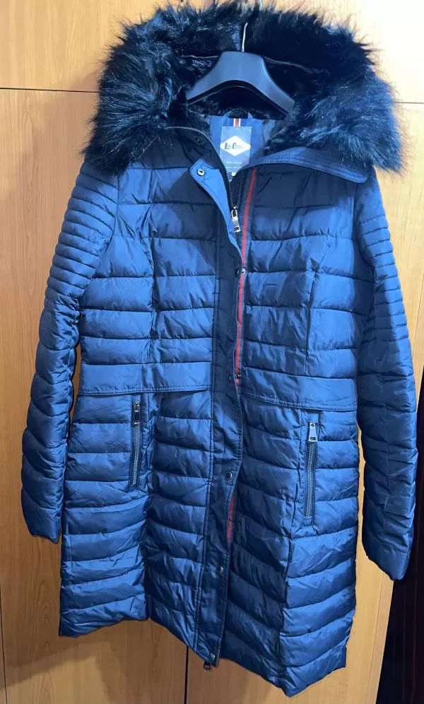 Geacă de iarnă Lee Cooper EU 48 | Albastru, Cu glugă detașabilă, Poliester - Image 6