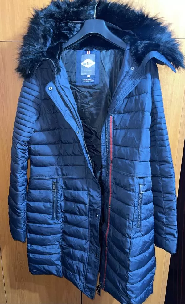 Geacă de iarnă Lee Cooper EU 48 | Albastru, Cu glugă detașabilă, Poliester - Image 2