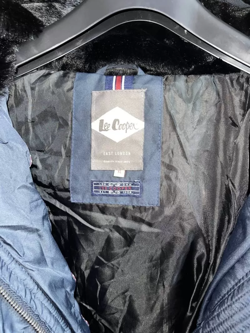 Geacă de iarnă Lee Cooper EU 48 | Albastru, Cu glugă detașabilă, Poliester - Image 3