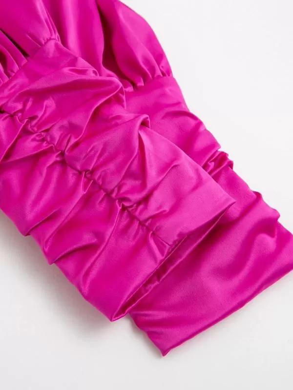 Rochie de seară Shein EU 36 | Roz, Mini, Poliester - Image 9