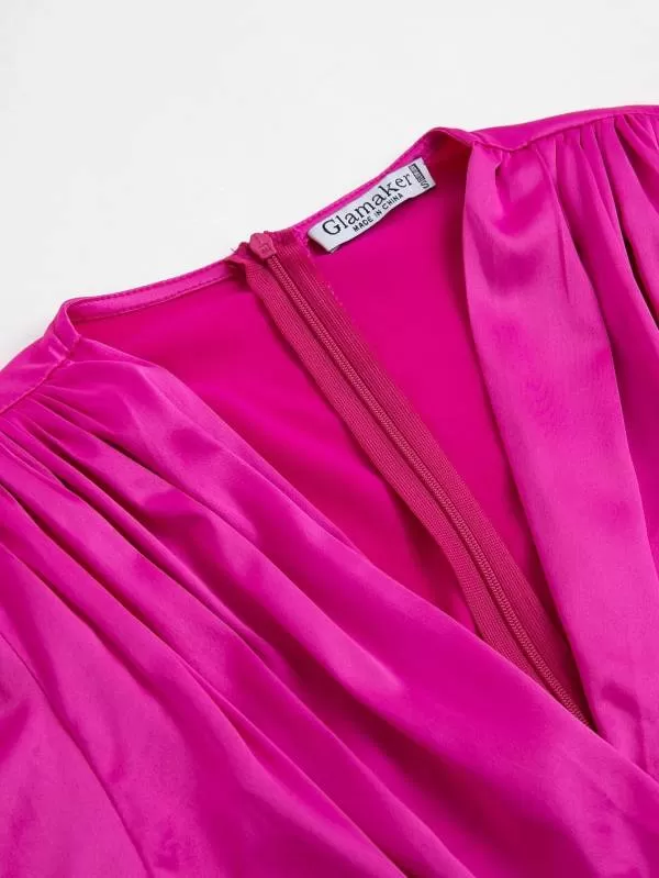 Rochie de seară Shein EU 36 | Roz, Mini, Poliester - Image 8