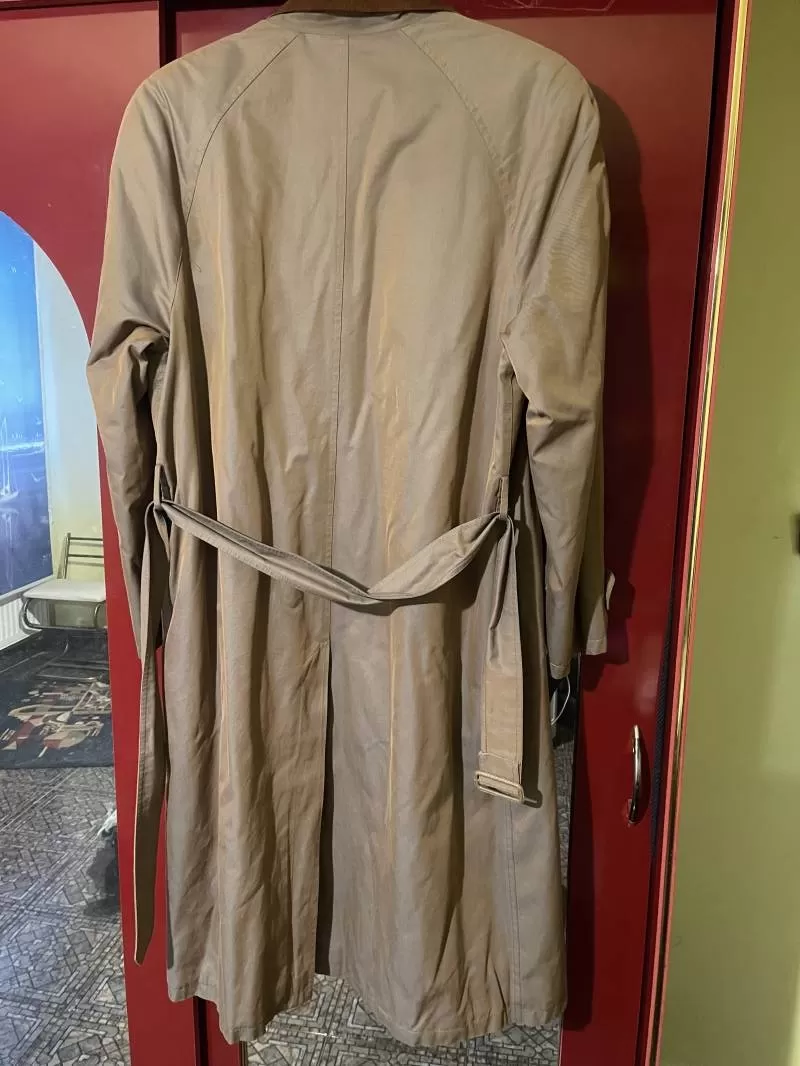 Palton lung PIERRE CARDIN EU 48 | Khaki, Fără glugă, Bumbac - Image 3