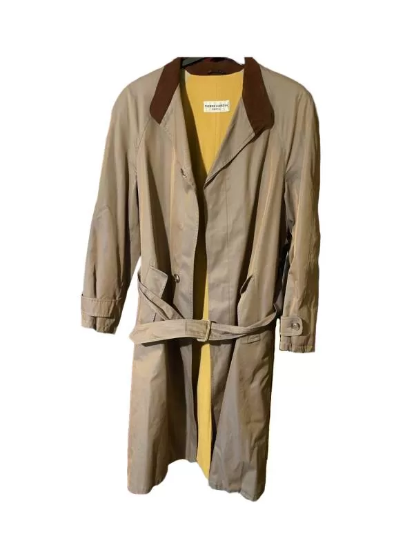 Palton lung PIERRE CARDIN EU 48 | Khaki, Fără glugă, Bumbac