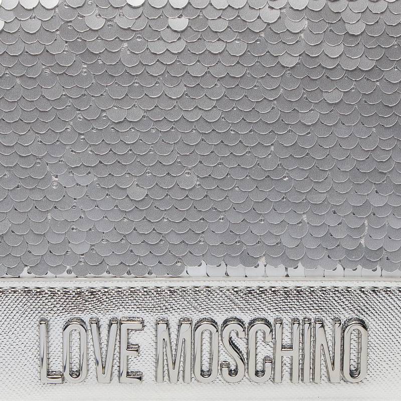 Geantă de umăr Love Moschino | Gri, Piele ecologică - Image 4