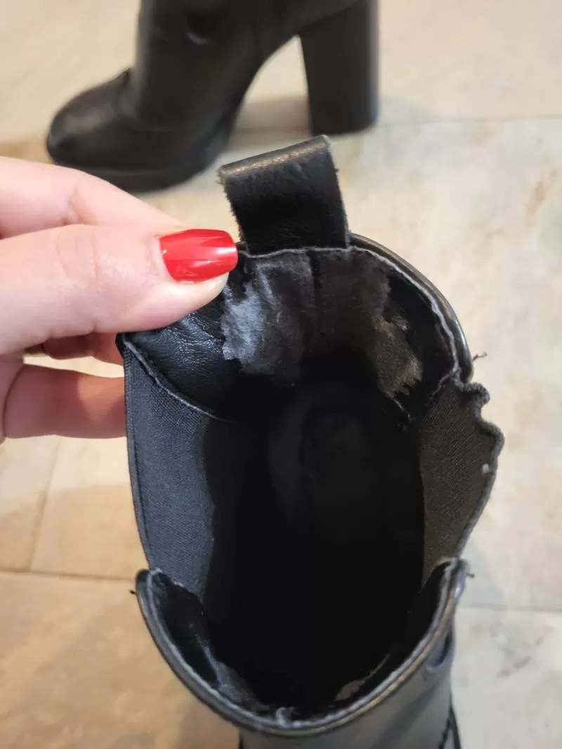 Ghete Zara EU 36 | Negru, Piele naturală - Image 4