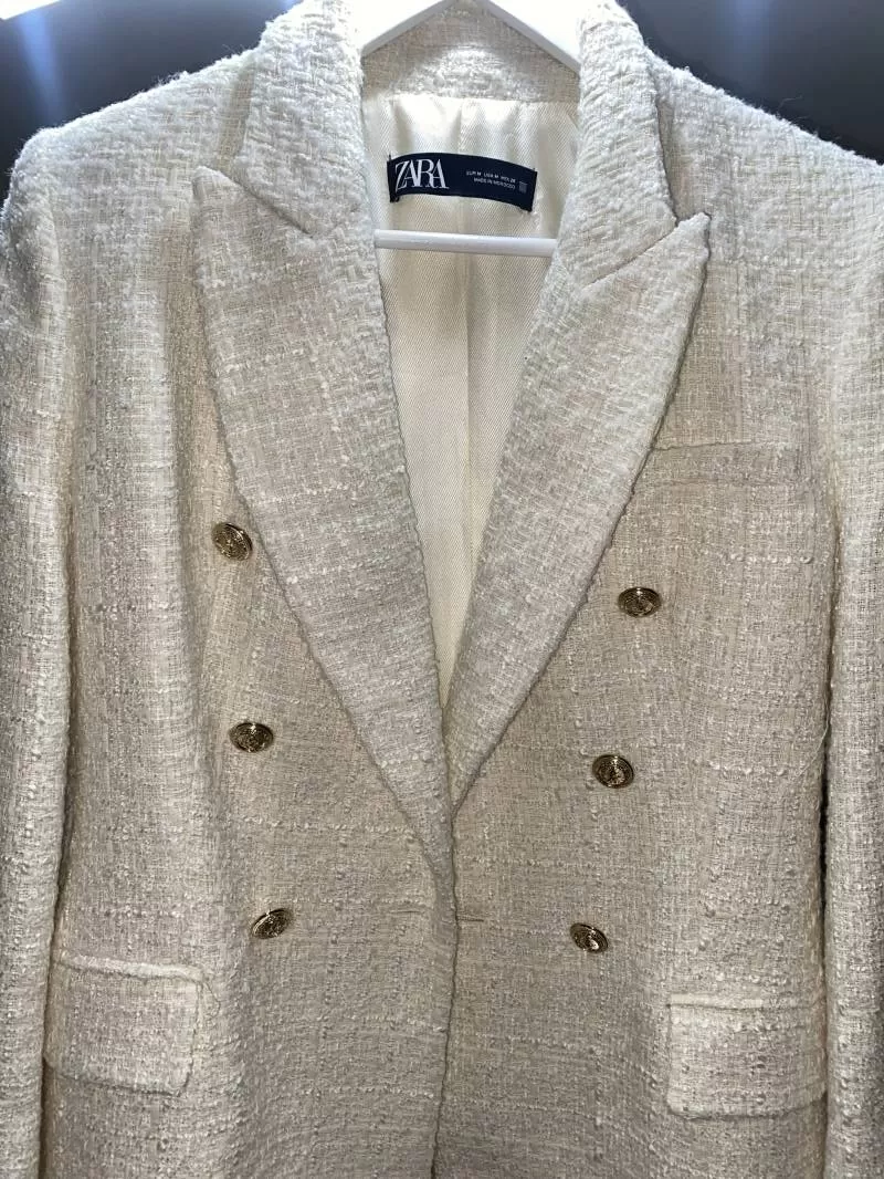 Sacou Zara EU 38 | Bej, Normal, Bumbac - Image 6