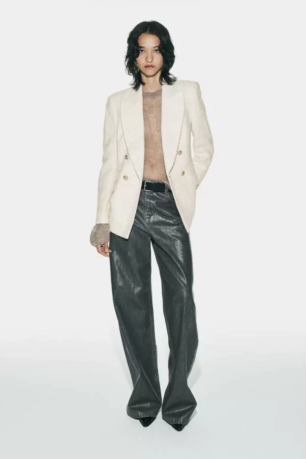Sacou Zara EU 38 | Bej, Normal, Bumbac - Image 5