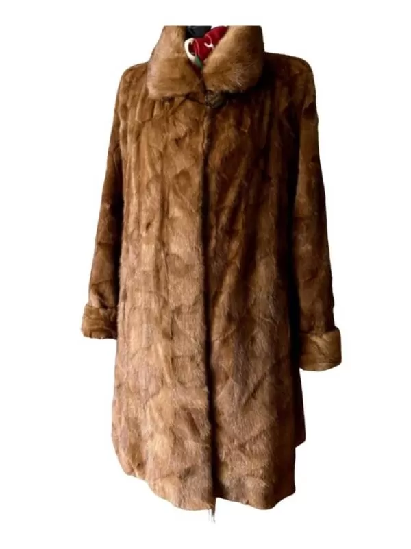 Geacă din blană ARTISAN FURRIER EU 52 | Bej, Fără glugă, Blană naturală
