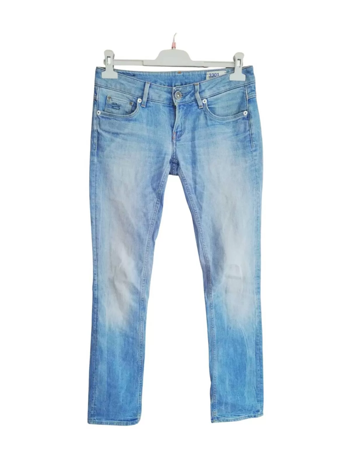 Blugi G-STAR RAW EU 38 | Albastru, Lungi, Bumbac