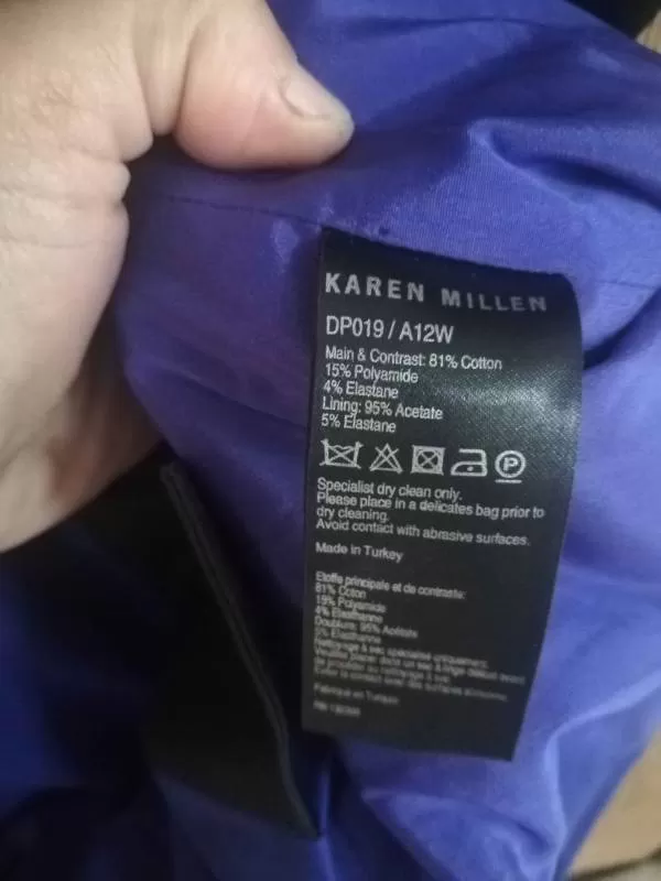 Rochie de seară Karen Millen EU 38 | Albastru, Midi, Bumbac - Image 6