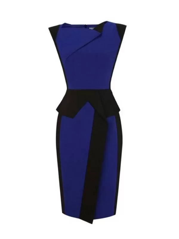 Rochie de seară Karen Millen EU 38 | Albastru, Midi, Bumbac