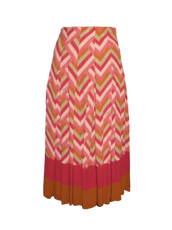 Fustă Elisabetta Franchi EU 40 | Multicolor, Midi, Vâscoză