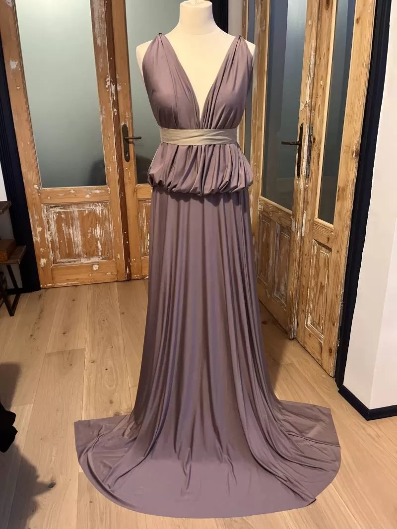 Rochie de seară ATELIER NAIV EU 36 | Mov, Maxi, Elastan - Image 2