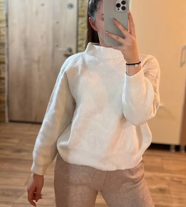 Pulover S.Oliver M | Alb, Normal, Regular fit, Poliester - Image 5