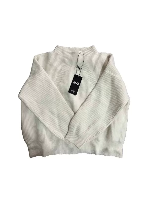 Pulover S.Oliver M | Alb, Normal, Regular fit, Poliester