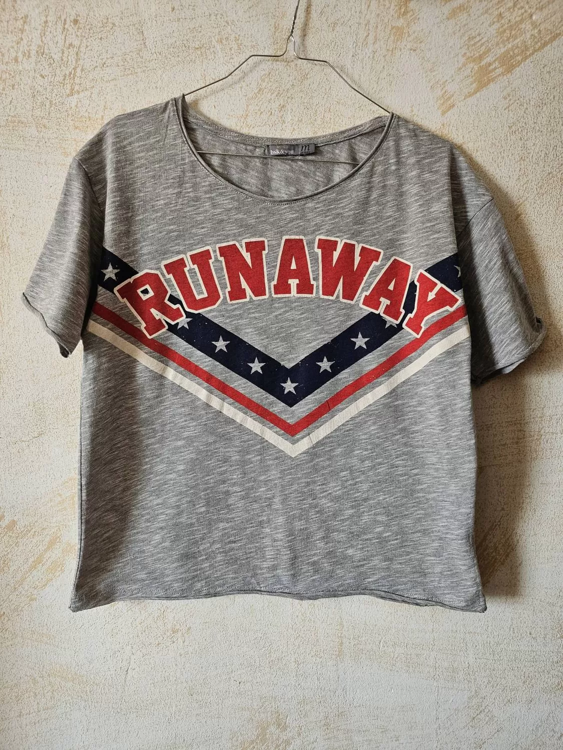 Top Bershka M | Gri, Normal, Bumbac - Image 2